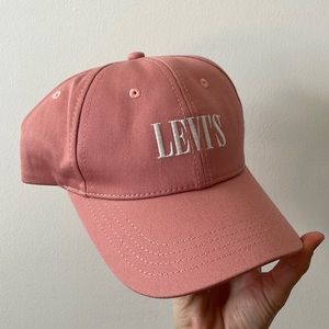 Pink Levi’s ball cap, never worn (of course I did try on to take a photo)